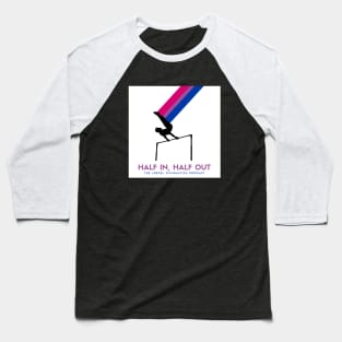 HIHO Logo (bisexual flag - block) Baseball T-Shirt